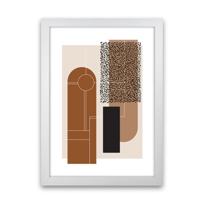 Brown And Beige - Print