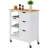 Ariayah Solid Wood Top Kitchen Island Cart with Wheels  & Drawers-1767858112