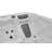 Luxury Spas 240 Volt 5 Person 68 - Jet Acrylic Rectangle Standard (Hardwired) Hot Tub with Ozonator and Built-In Speaker in Gray