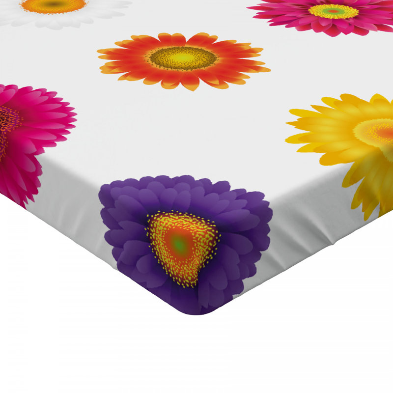 Microfiber Floral Fitted Sheet, Twin XL Fitted Sheet