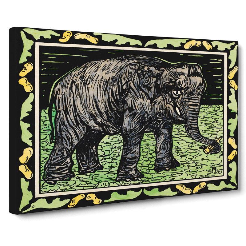 Elephant by Theo Van Hoytema - Wrapped Canvas Painting, 35cm H x 50cm W x 3cm D