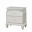 Table de chevet, table de chevet 2 tiroirs Platinum