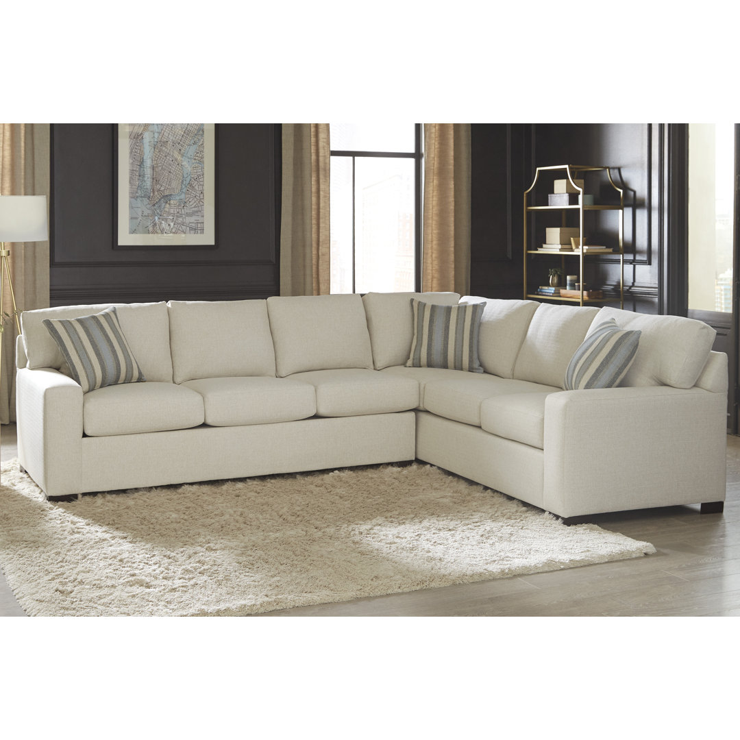 Anniebelle Upholstered L-Shaped Sectional Right Hand Facing Latitude Run®