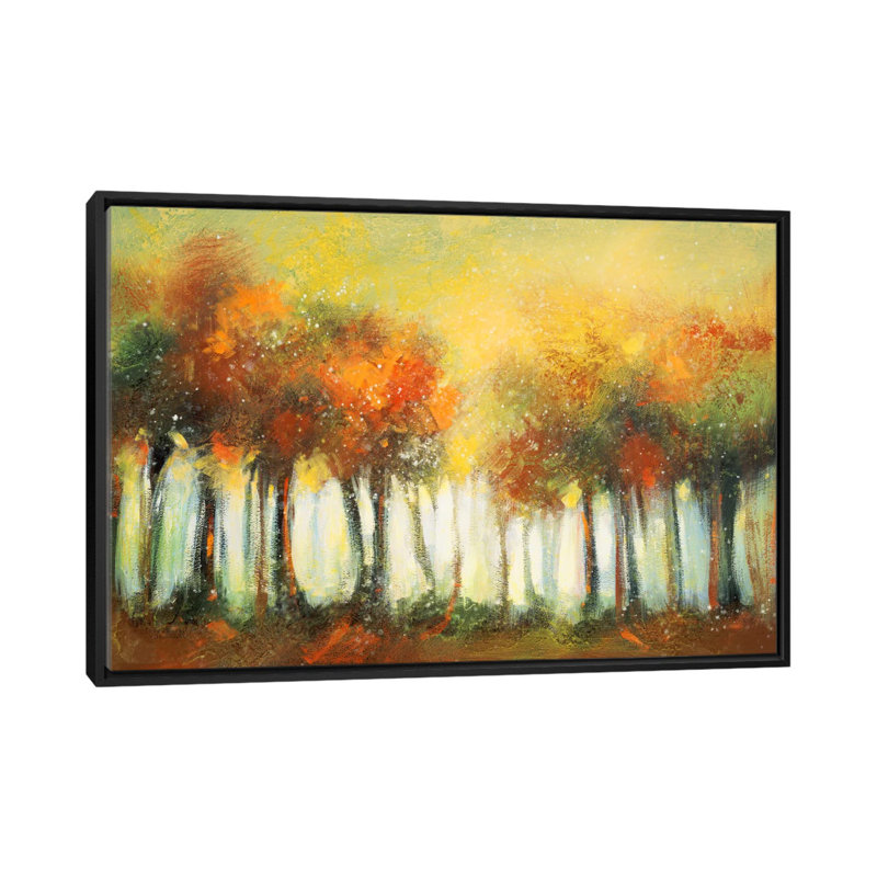 « hinterland vi », reproduction sur toile, H 18 po x l 26 po x P 1,5 po, Toile avec cadre noir, Pas de tapis