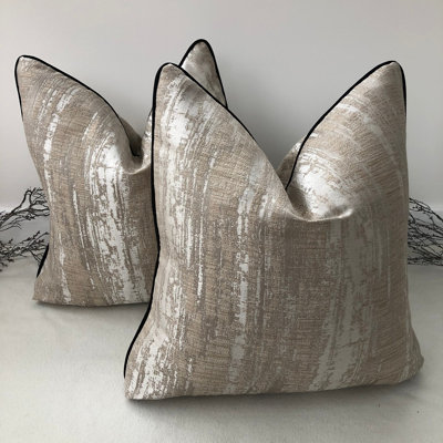Abstract Brown Square Cushion Cover