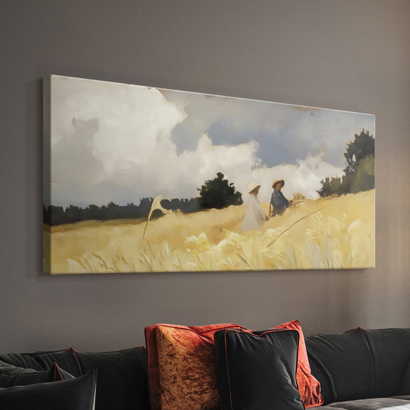 Série paysage - C XXXVII - Toile tendue avec châssis - Prêt à être accroché