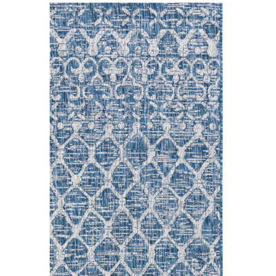 Tapis d'intérieur / extérieur à motif géométrique Courtyard Performance