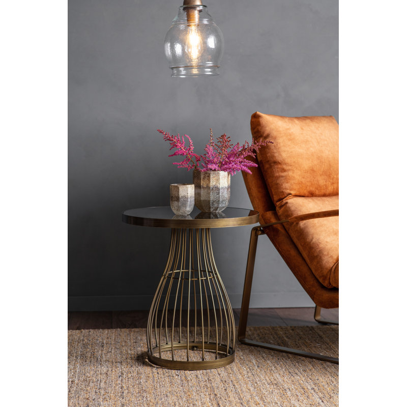 Jorden Frame End Table, Bronze