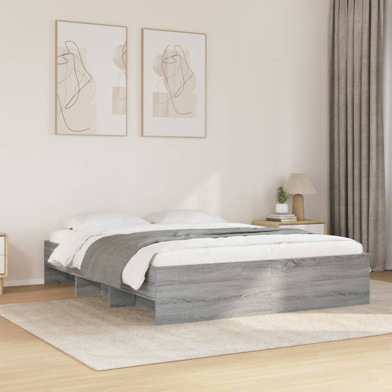 Bed, Kingsize (5'), Grey Sonoma