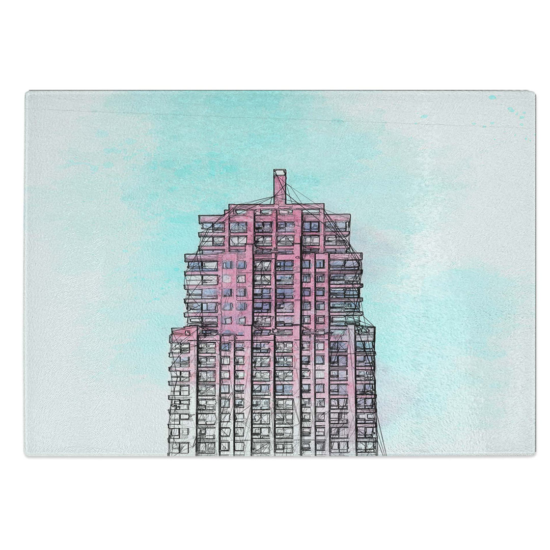 Tempered Glass Sketching the Architecture Vol.65 Chopping Board