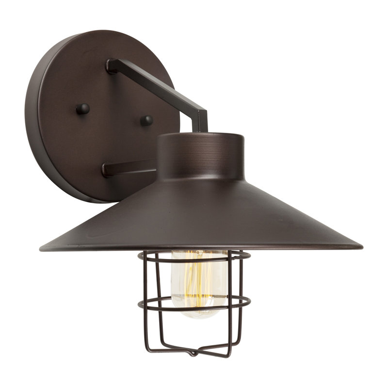 Luminaire de grange d'extérieur Dan, Noir, H 11 po x l 10 po x p 11 po