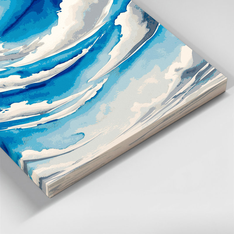 «Watercolor Landscape 14 Green», art mural sur toile, H 12 po x l 12 po