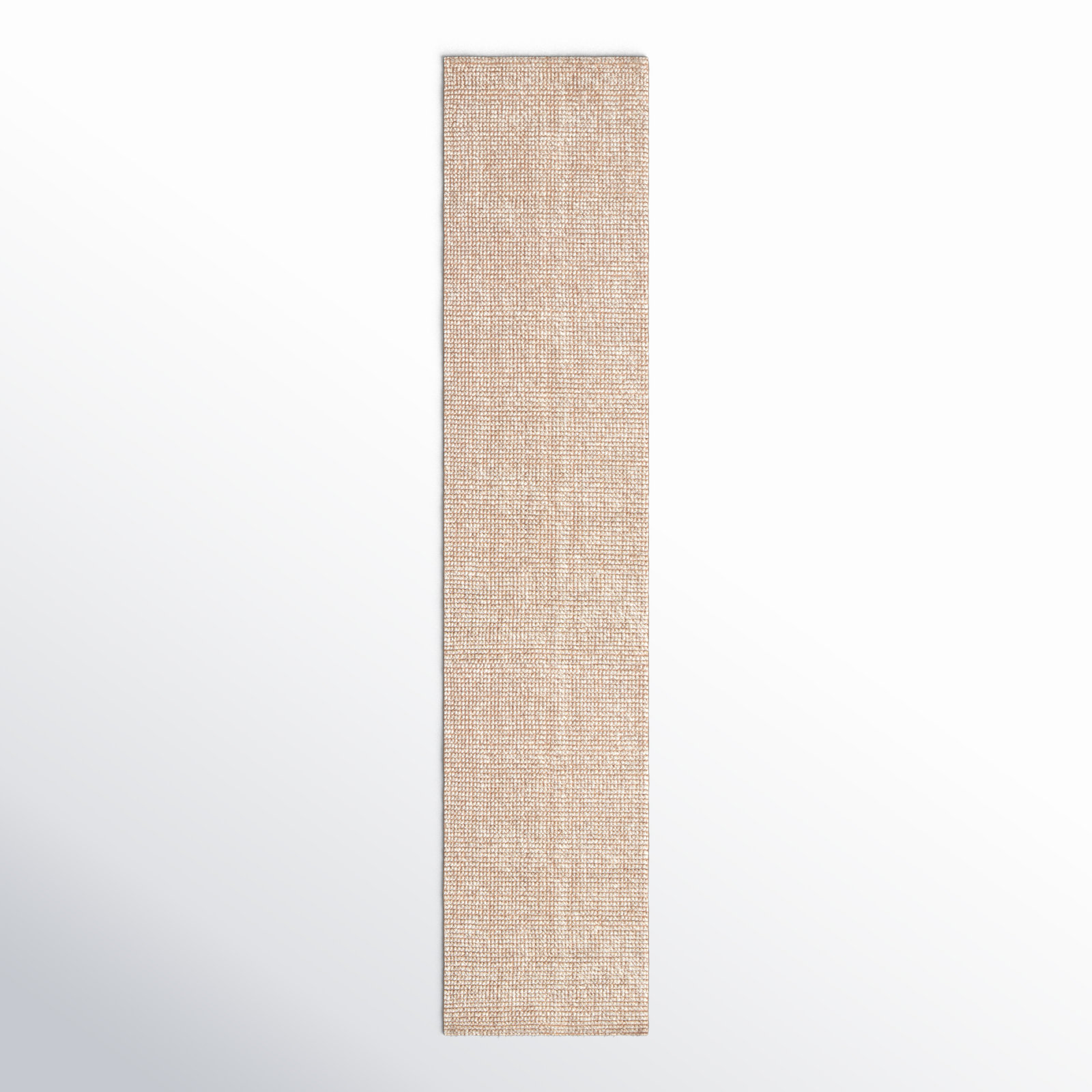 Bayne Hand-Loomed Jute/Wool Beige Area Rug, Runner 2'6" x 12'