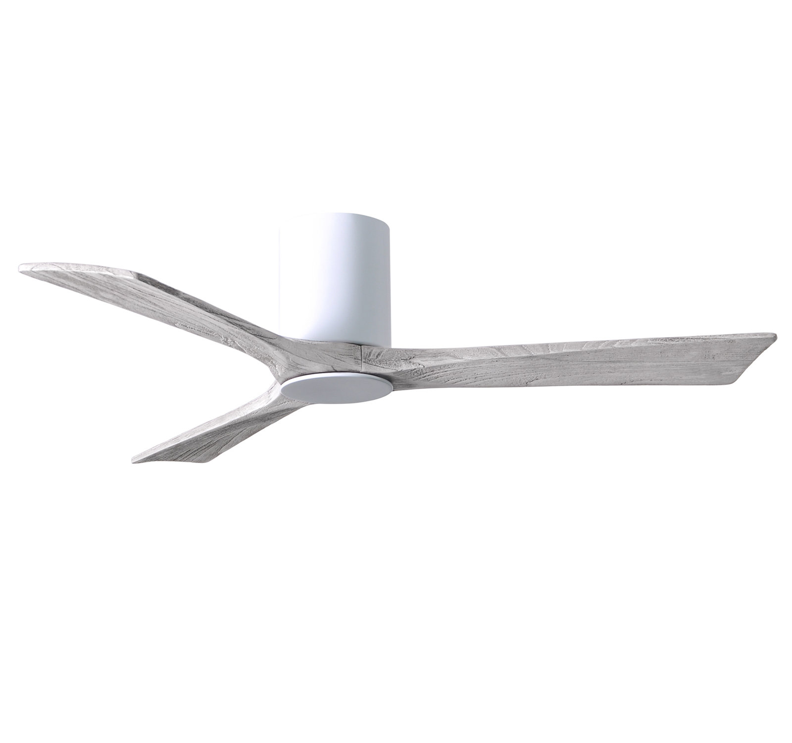Olivier Ceiling Fan with LED Light Kit, Gloss White, Barn Wood Tone, 52"