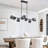 Holmesfield 9 - Light Modern Dimmable Sputnik Linear Glass Bubble Chandelier-1551573638