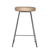 Djogo Upholstered Counter Stool with Metal Frame