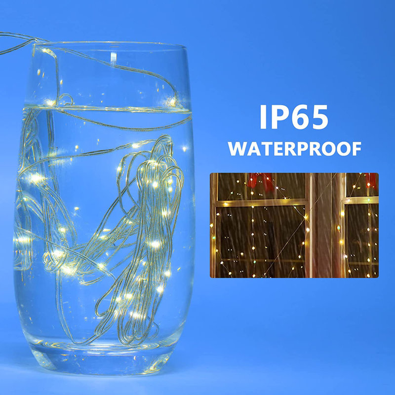 Gerdineke 200 - Bulb 116'' Solar Powered LED Curtain String Light