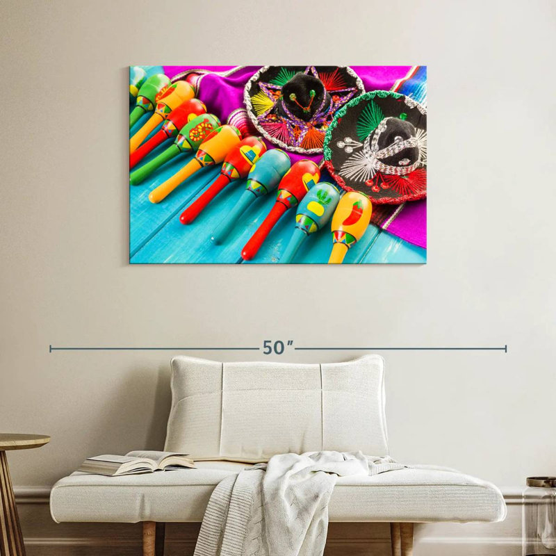 Maracas de la fête mexicaine Lelend, H 26 po x l 39 po