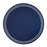 Pearls Vinyl Round Placemats