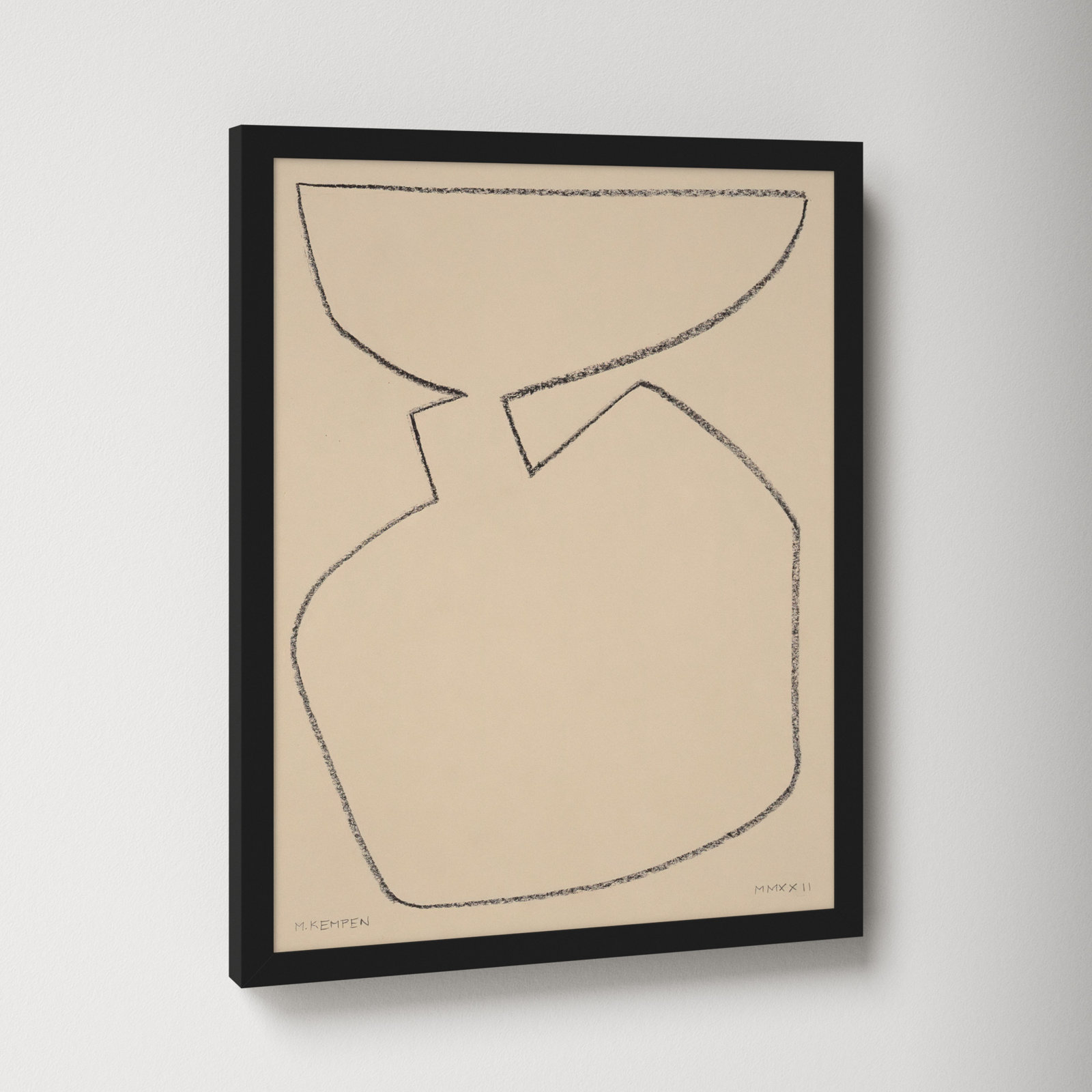 Outlines 6 by Michael Kempen, Black Framed, 16" W x 20" H