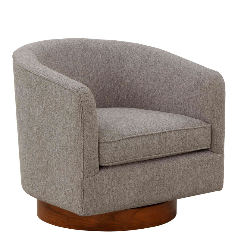 Chaise pivotante en tissu Miramar, Gris