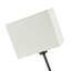 Contemporary Matte Black Bedside Table Lamp with White Cotton Fabric Shade by-1995629231