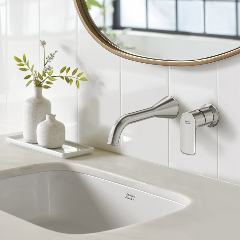 Lavabo de salle de bain rectangulaire encastré en porcelaine vitreuse avec trop-plein 15,5 po American Standard