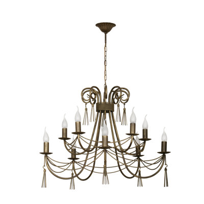 Weatherhill 10 - Light Candle Style Chandelier