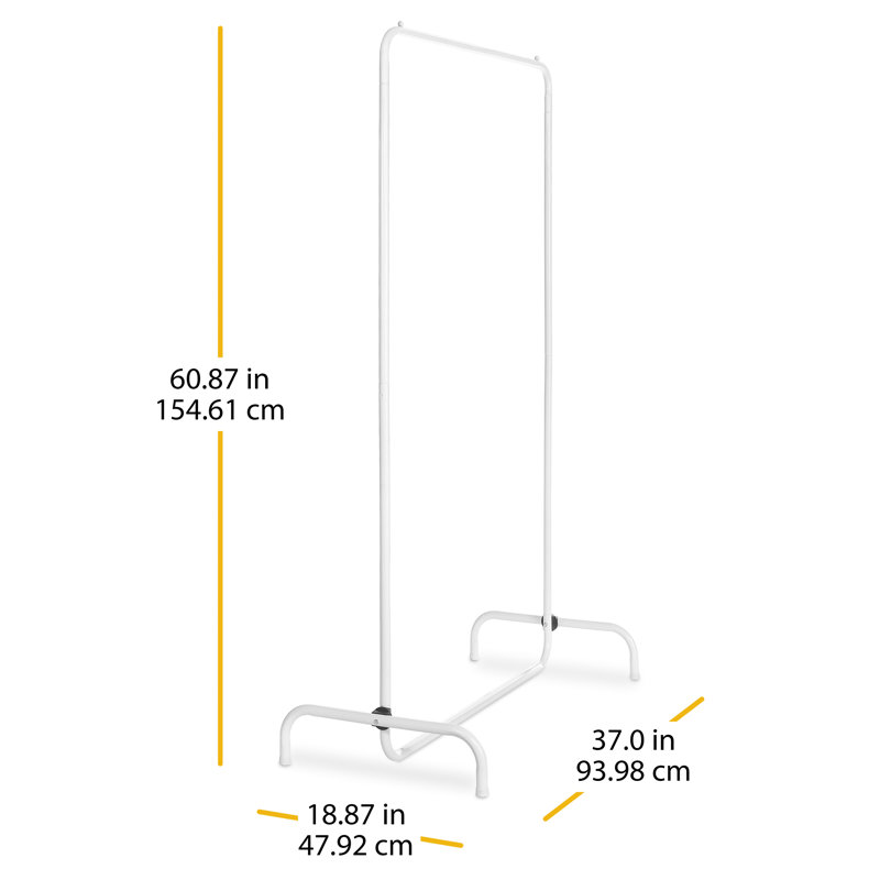37'' Metal Industrial Pipe Clothing Rack