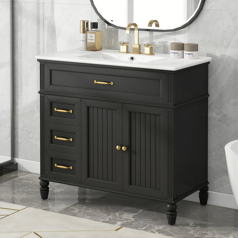 Meuble-lavabo de salle de bain avec lavabo