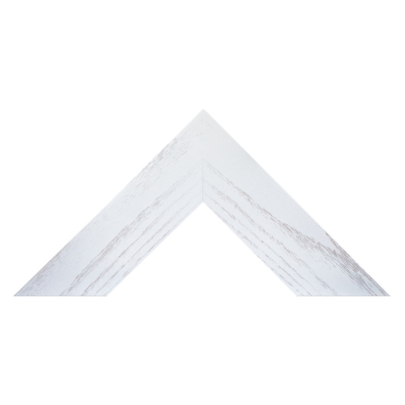 Miroir en bois franc Ebark Designs Ebark - chêne rouge 2 po, 49 po x 30 po, Blanc