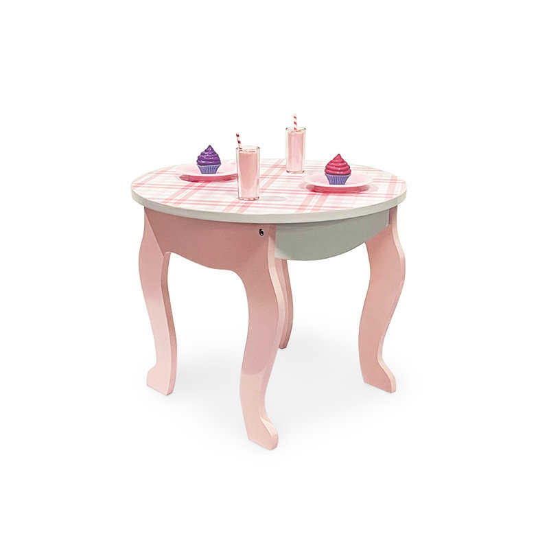 Doll Plaid Table & Chair Set
