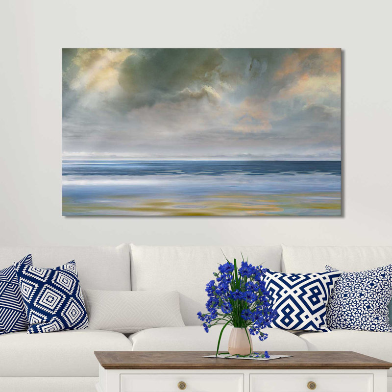 " Reflection Of Light " by Mike Calascibetta, 28" H x 48" W x 1.5" D, Wrapped Canvas