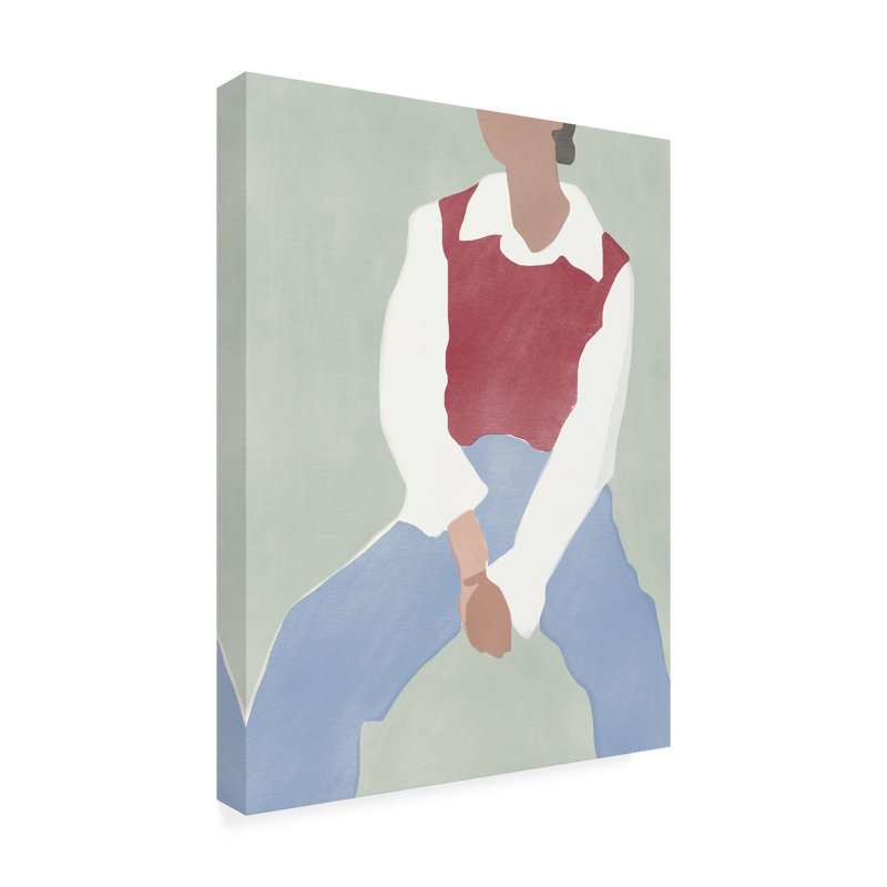 Art sur toile rouge bolognaise, petit doyen, H 14 po x l 19 po