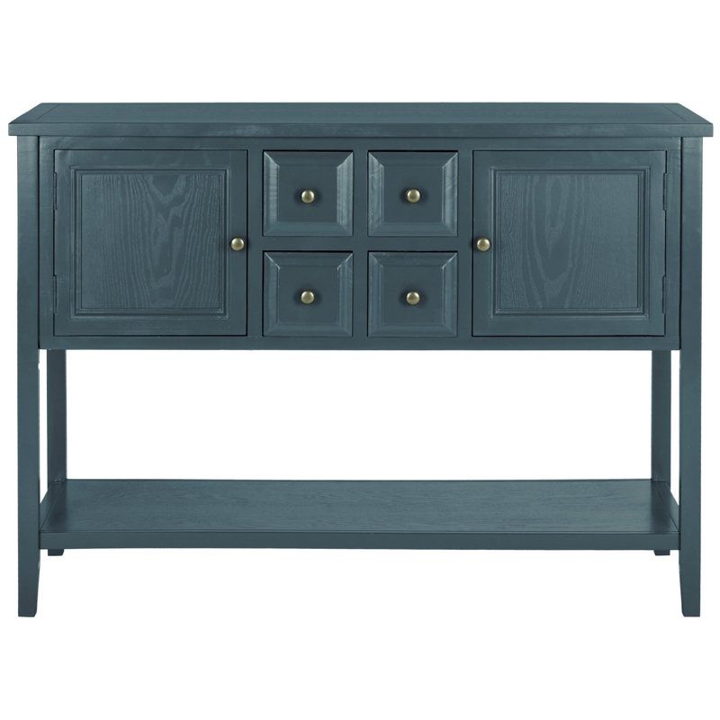 Sadie 45.7'' Solid Wood Console Table, Slate Teal