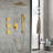 Shower System With Shower Head, Hand Shower, Slide Bar, Bodysprays, Shower Arm, Hose, Valve Trim, And Lever Handles-117993042