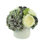 Hydrangeas, Peony And Blueberry In A White Pot