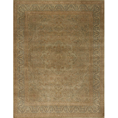 Masterpiece One-of-a-Kind 9'4" X 12' 2000s Wool Area Rug in
