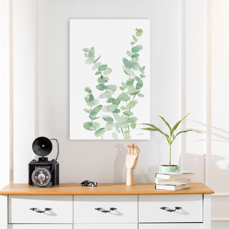 Eucalyptus contemporain et minimaliste II, H 24 po x l 16 po