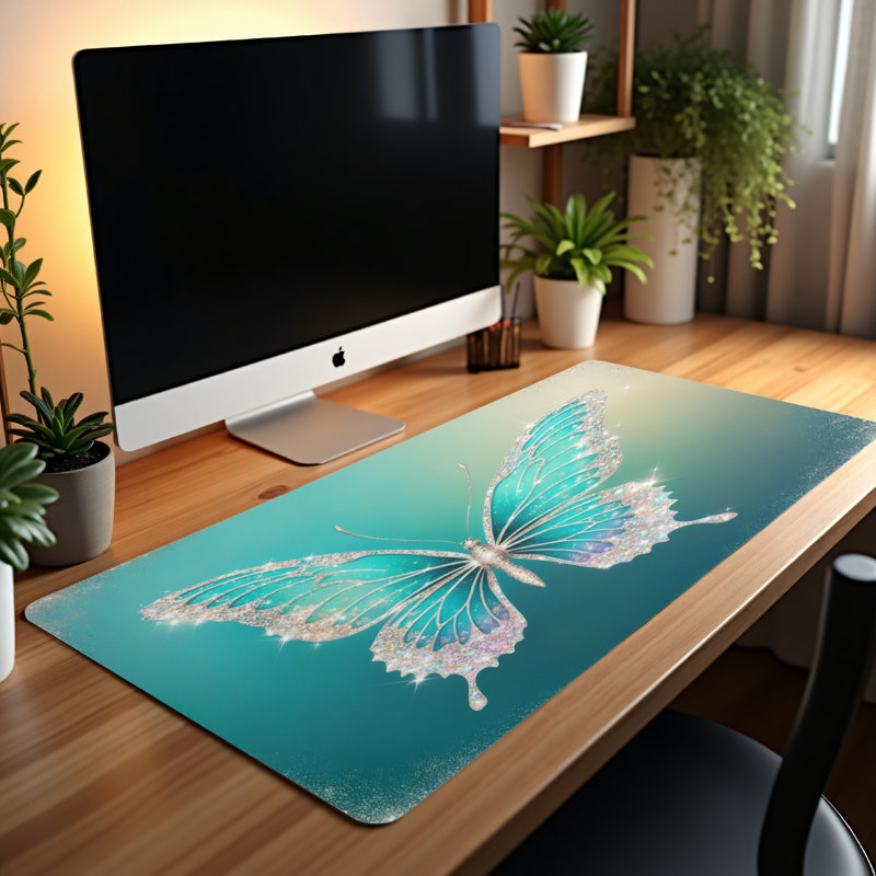 Polyester Desk Pad, 14.4x12.1