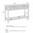 Narrow Console Table with Drawers and Shelf, Fluted Design, Modern Wood, Onyx Birch-1226769318