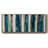 Blue Streaks- Framed Canvas-110895803