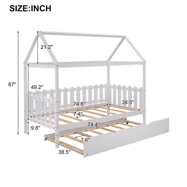 Sand & Stable Baby & Kids Topsham Daybed with Trundle & Reviews | Wayfair