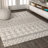 Bouton Moroccan Beni Souk Cream/Gray Rug-1793215026