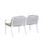 Causeuse d'extérieur en polypropylène toutes saisons L 54,5 po x P 28 po x H 30 po Luna-226803313