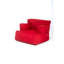 Fauteuil à billes Cozy Red, 31,5 po x 31,5 po x 11,8 po | 100% polyester avec tissu imperméable, rembourrage en billes de styromousse recyclées | Housse zippée amovible, parfaite pour le salon et les aires de jeux pour enfants, durable et élégante-1977350519