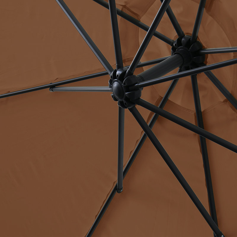 300cm Cantilever Parasol, Coffee