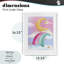 «Moon Rainbow in Clouds», reproduction sous verre encadrée, conception de Jesse Keith-412569186-412569187