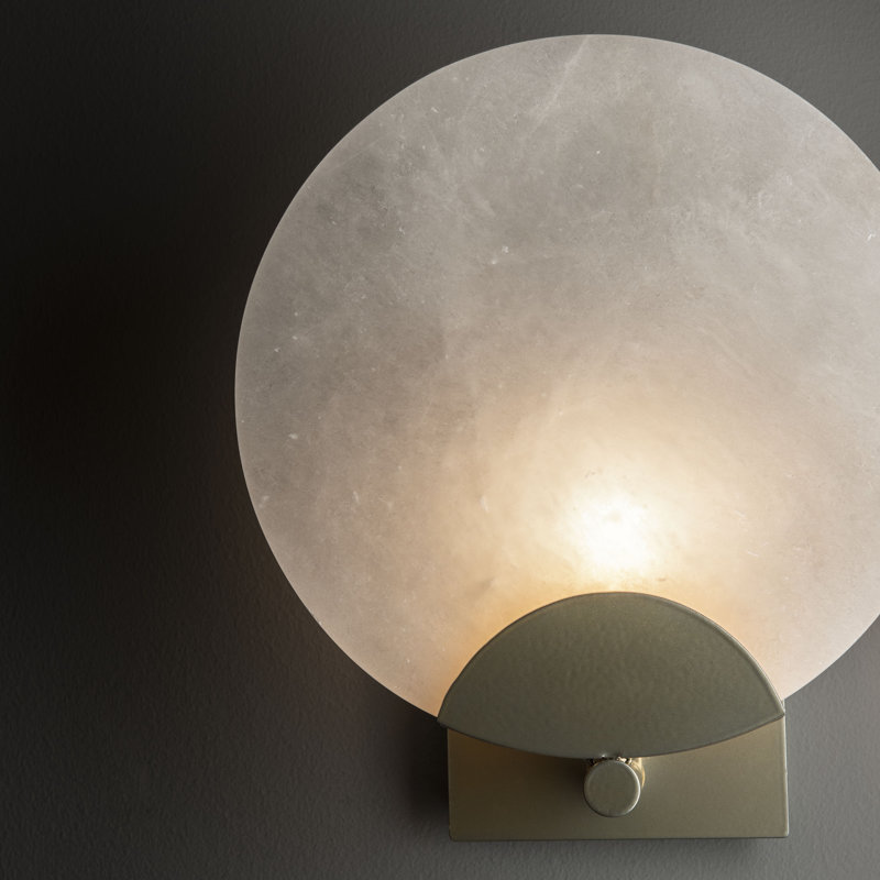 Callisto Steel Armed Wall Sconce, Modern Brass