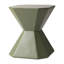 Table de bout moderne en forme de sablier géométrique 17 po Chlora-511598086